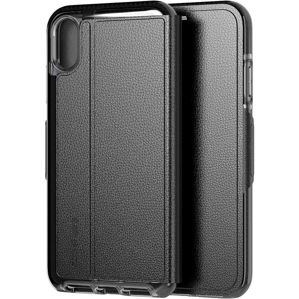 Funda Protectora Tech21 Evo Wallet con tarjetero para Apple iPhone XS MAX negro