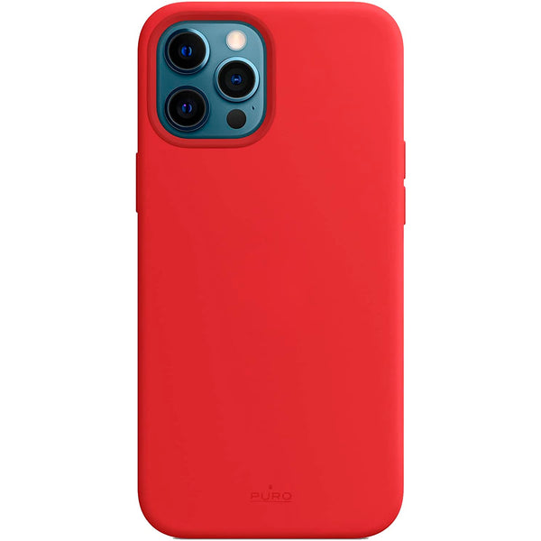Funda PURO SKY MAG compatible para Apple iPhone 12 / 12 Pro rojo
