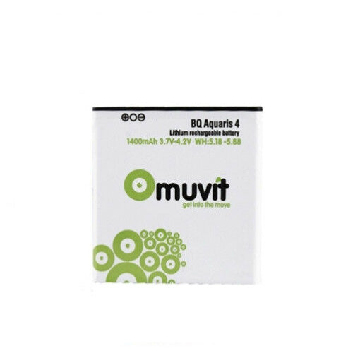 Batería Litio Muvit para BQ Aquaris 4 1400 mAh.