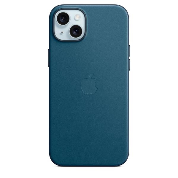 Funda original Apple trenzado fino con MagSafe para Apple iPhone 15 Plus azul