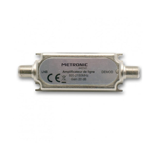 Amplificador de línea Metronic 440141 frecuencia: 920-2150 MHz color plateado