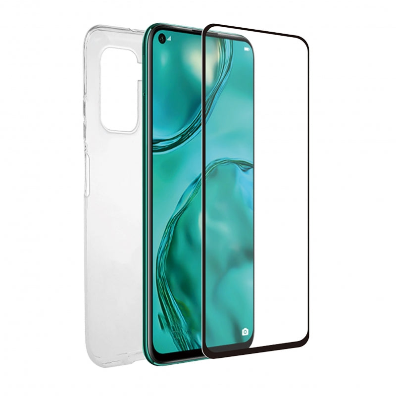 Pack Muvit for change Huawei P40 Lite funda Cristal Soft transparente+protector