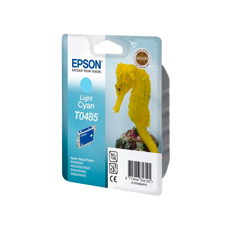 Cartucho tinta original Epson T0485 Cian claro.