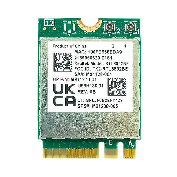 Tarjeta de red inalámbrica Realtek RTL8852BE AX1800 WiFi 6 M.2 doble banda