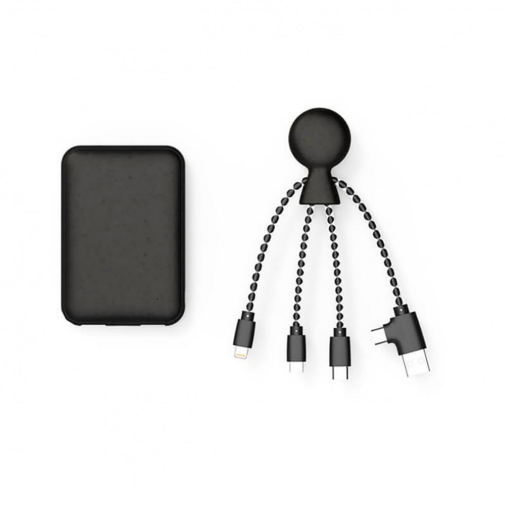 Xoopar Pack Bio powerbank 5.000 mAh+cable multi USB/Tipo C/micro USB y Light..