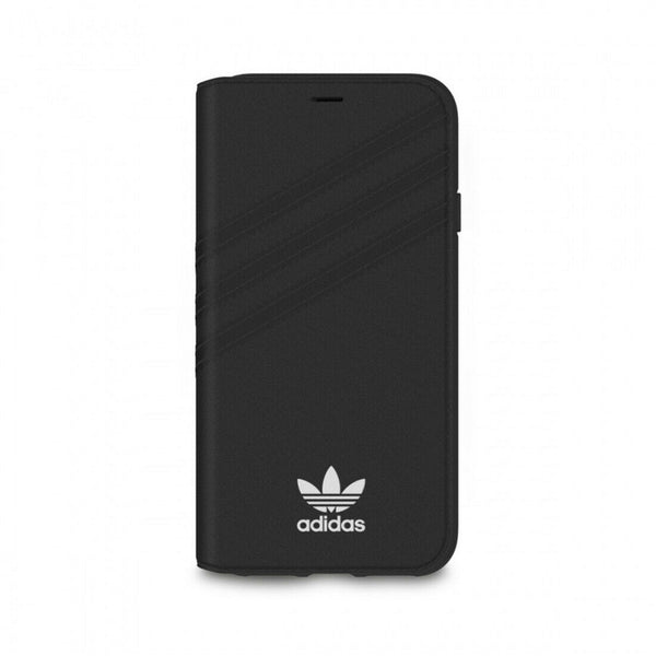 Funda Adidas para Apple iPhone XS/X Booklet negra/blanca.