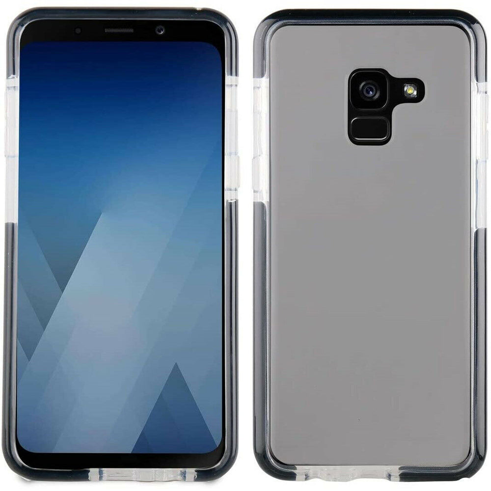 Funda Muvit Pro para Samsung Galaxy S9 Plus transparente borde negro.