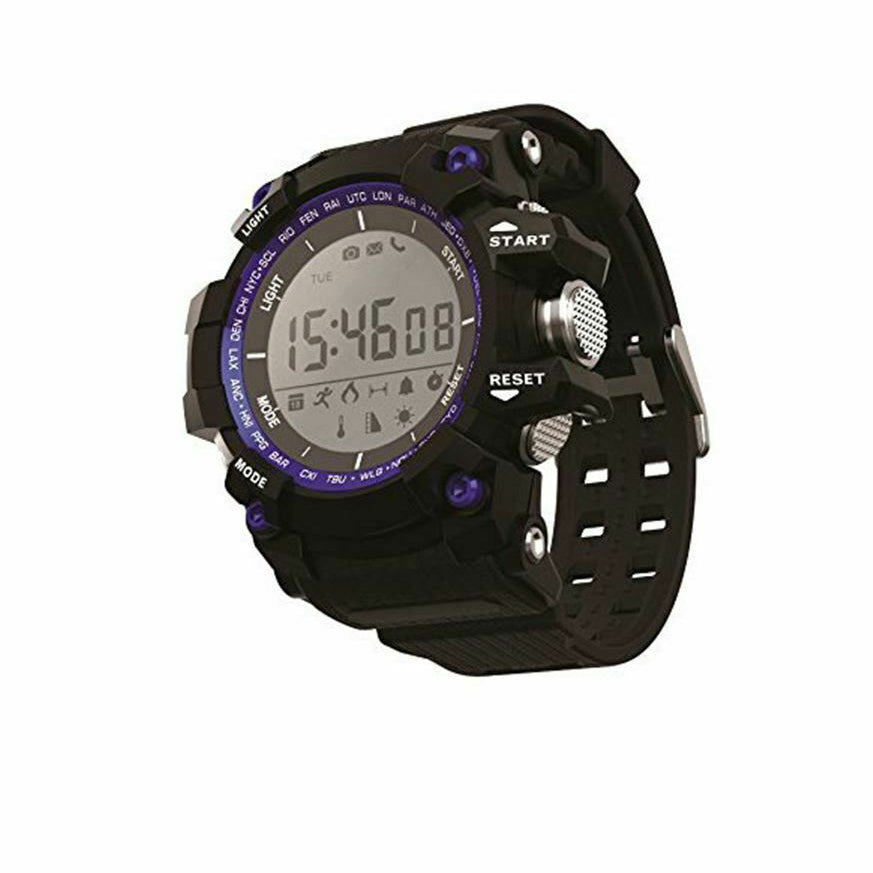 Reloj inteligente deportivo Sport Time Muvit iO Negro/Azul