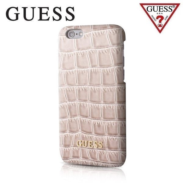 Carcasa Guess Croco para Apple iPhone 7/6/6s color Beige.