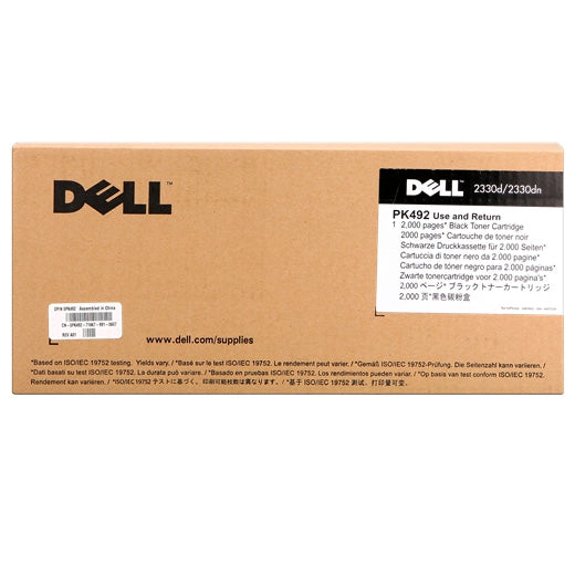 Cartucho de tóner Original DELL 593-10337 PK492 negro 2000 pag.*Embalaje dañado*
