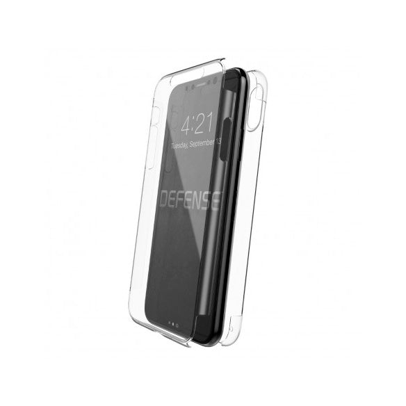 Carcasa Xdoria Defense 360º Apple iPhone Xs/X transparente silicona.