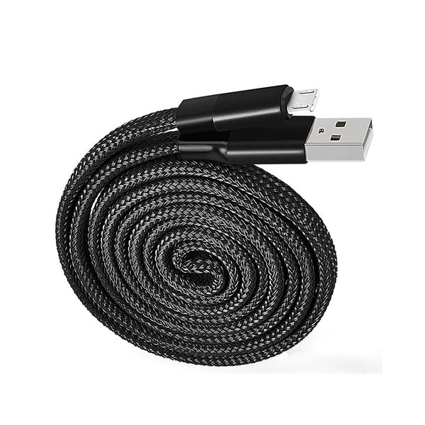 Cable Muvit Tiger auto enrollable USB a Micro USB 2.4A 1m negro
