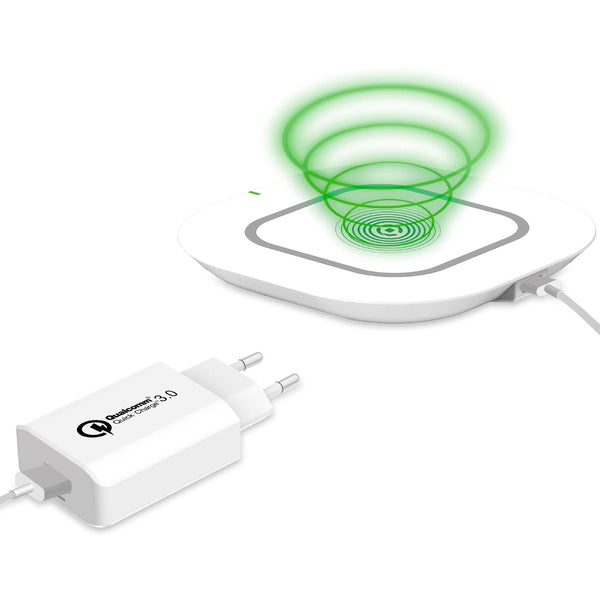 Kit de cargador inalámbrico Celly WLKIT3IN1 10 W Blanco Usado