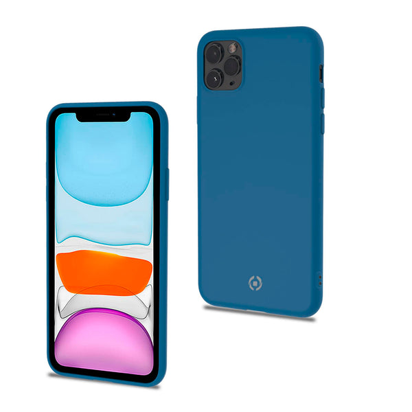 Funda Celly Candy Silicona Azul para iPhone 11 Pro Max
