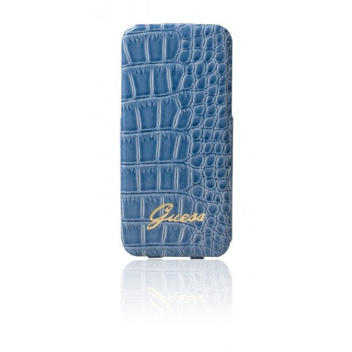 Funda Guess ultra slim folio croco azul para Samsung Galaxy S4 i9500.