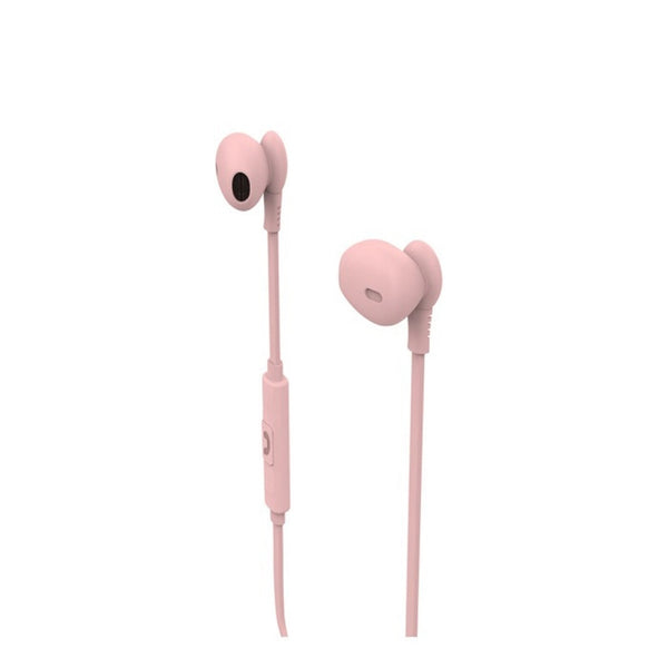 Auriculares Muvit estéreo M1C 3.5mm rosa