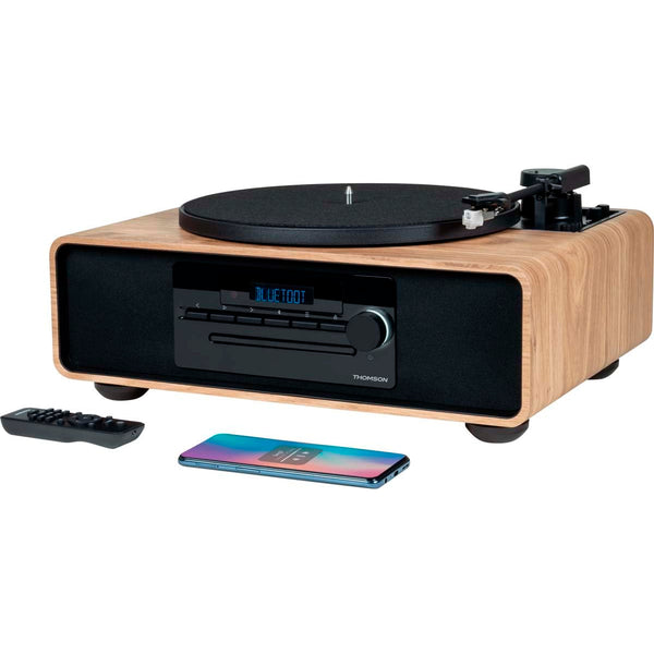 Microcadena con Tocadiscos Thomson MIC300TT Bluetooth Radio FM CD MP3 USB Usado
