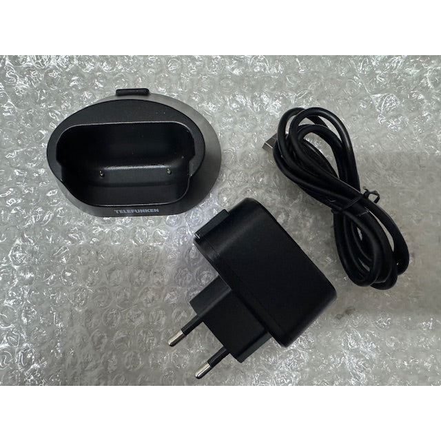 Base de carga original Telefunken para Telefunken TM110 + cargador