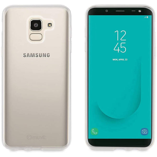 Funda Muvit Cristal Soft para Samsung Galaxy J6 2018 transparente.