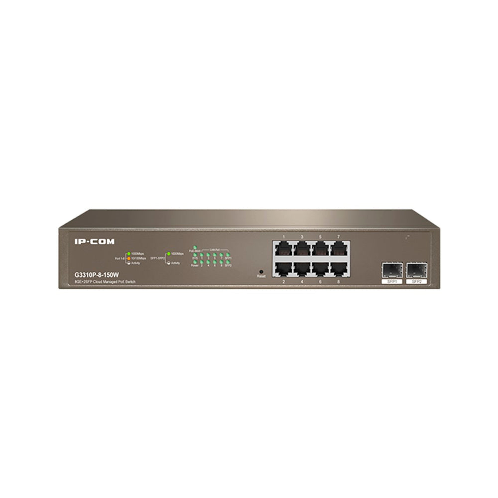 Switch 10 Puertos Ip-Com 8 Puertos Gigabit Ethernet Usado **Sin emb.original**
