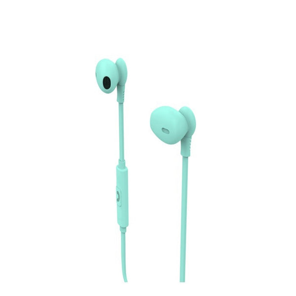 Auriculares Muvit M1C estéreo 3.5mm turquesa.