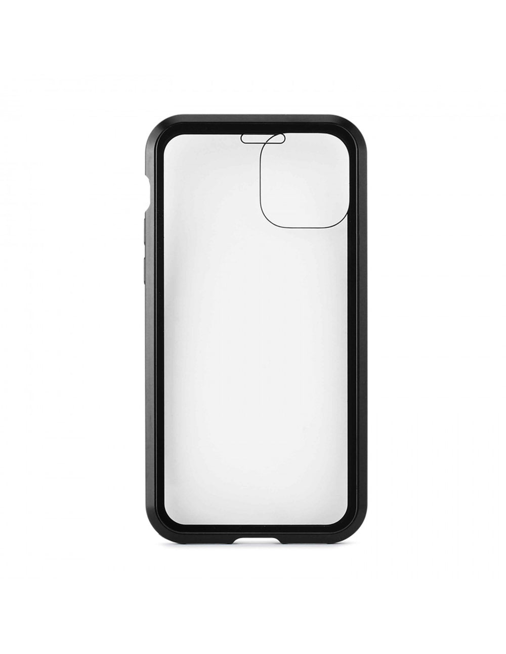 Carcasa Muvit Magnética 360 Transparente con Bordes Negros para iPhone 11 Pro