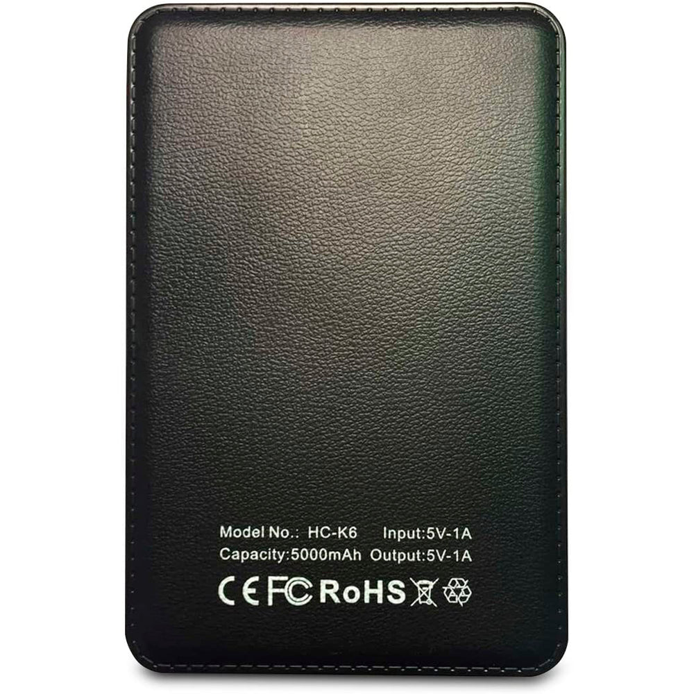 Power Bank Myway 5000mAh Cable Micro-USB, Adaptador iluminador Negro (NUEVO)