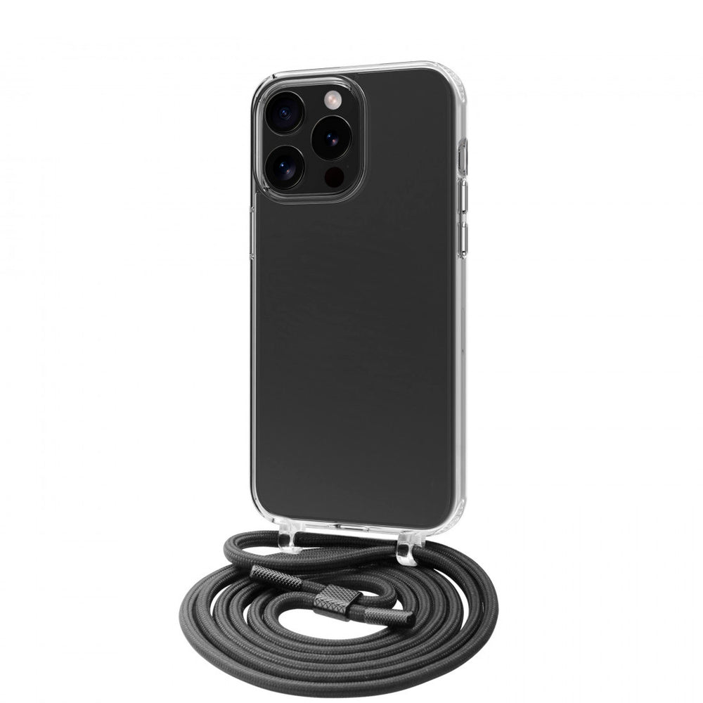 Funda Muvit recycletek para Apple iPhone 15 Pro Max transparente con colgante