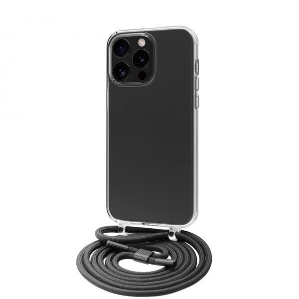 Funda Muvit recycletek para Apple iPhone 15 Pro Max transparente con colgante