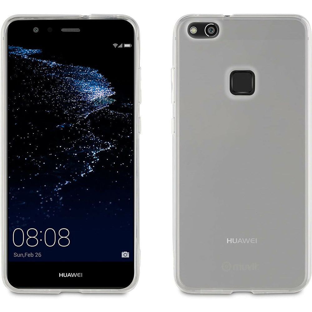 Pack Muvit Huawei P10 Lite funda Cristal Soft transparente+protector pantalla.