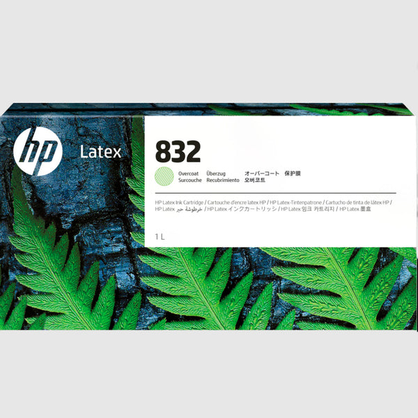 Cartucho de tinta de látex HP 832 Overcoat de 1 litro color blanco *Emb.dañado*