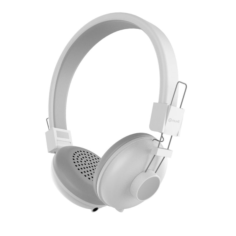 Cascos Stereo 3.5mm N1C Muvit iO color blanco.