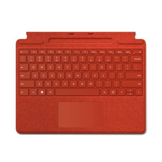 Teclado Microsoft Surface Pro X/Pro 8 rojo 8X6-00031 **En Portugués, sin lápiz**