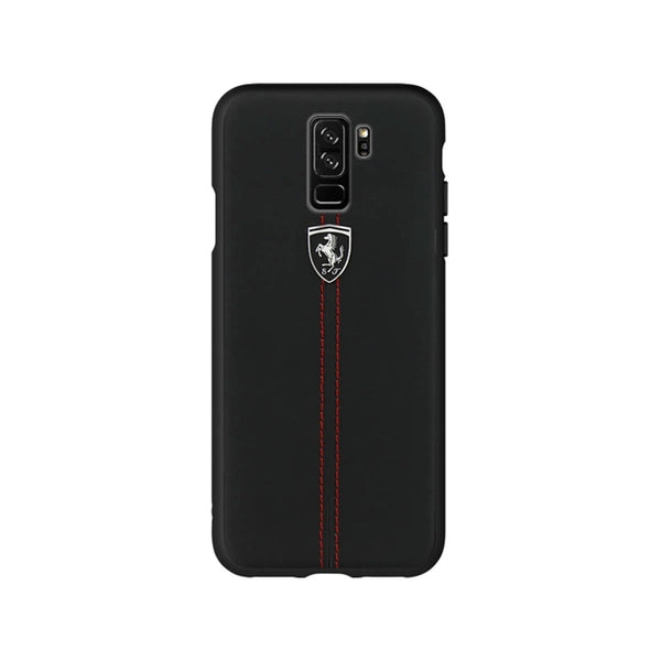 Funda Ferrari para Samsung Galaxy S9 Plus Heritage color negro.