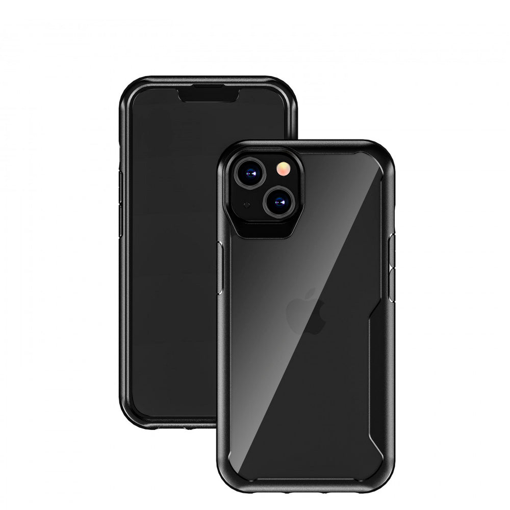 Funda Muvit for Change Shockproof 2m para Apple iPhone 13 transparente/negra