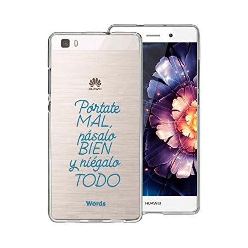 Carcasa transparente Words WOCT043 para Huawei P8 Lite 2017.