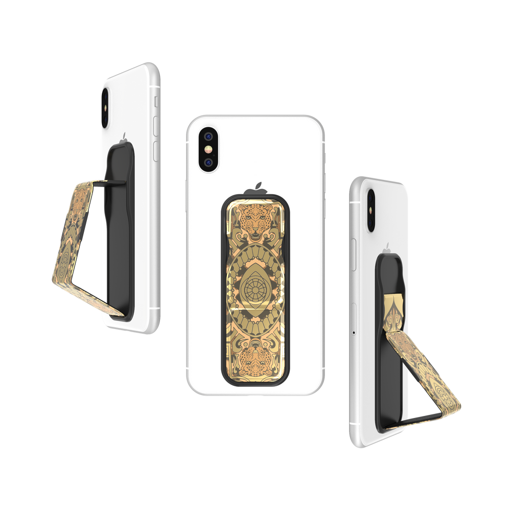 Clckr Grip Band – Soporte universal para smartphone Negro/Dorado FW19 Talla S.