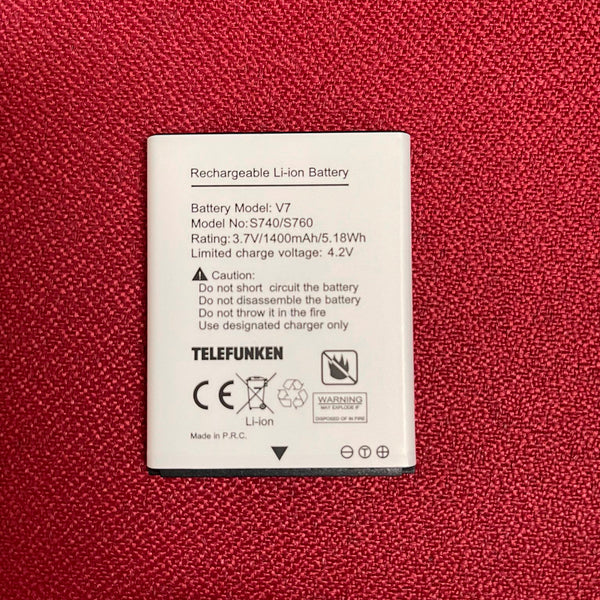 Batería Litio original para Telefunken V7 3.7V 1400mAh S740/S760