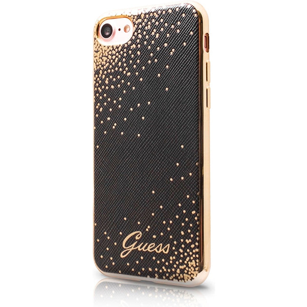 Funda Guess Soft Dots para Apple iPhone 7 Negro-Oro