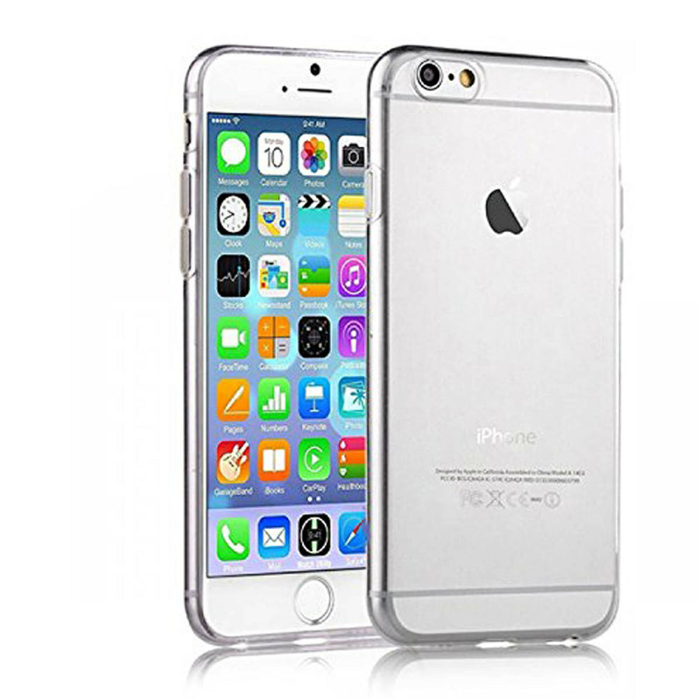 Pack 10 Fundas 100% Gel silicona transparente para Apple Iphone SE.
