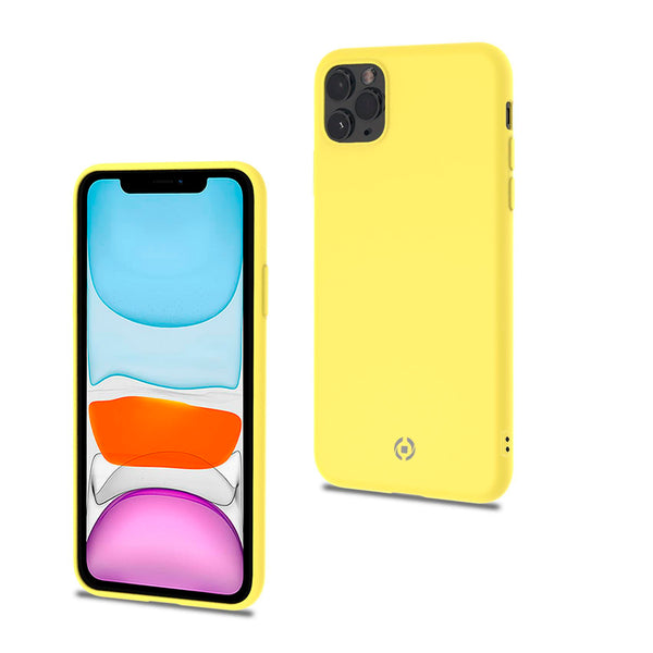Funda Celly Candy Silicona Amarillo para iPhone 11 Pro Max