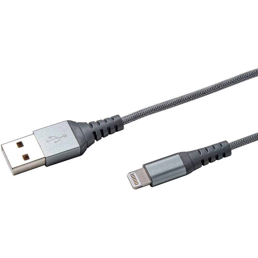 Cable Celly USB a conector de 8 pins de Nylon plateado Ultra resistente
