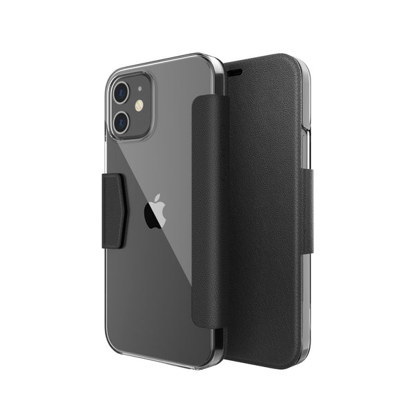 Funda Raptic Engage Folio para Apple iPhone 12 Mini negra.