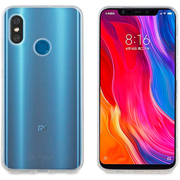 Funda Muvit Cristal Soft para Xiaomi Mi 8 transparente