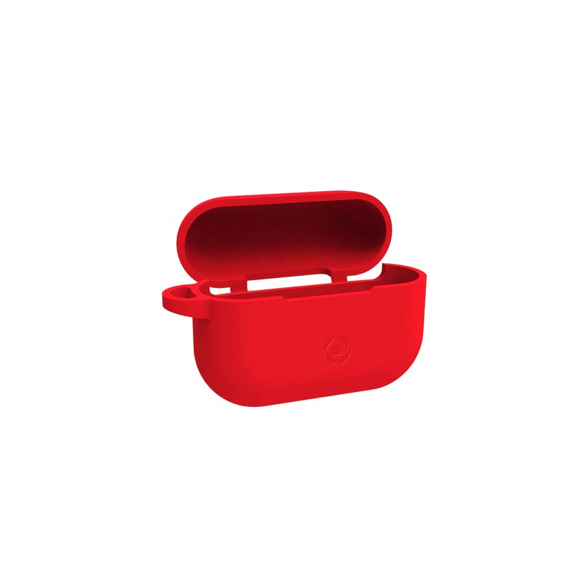 Celly Aircase3RD Funda de Silicona Roja para Air Pods Pro.