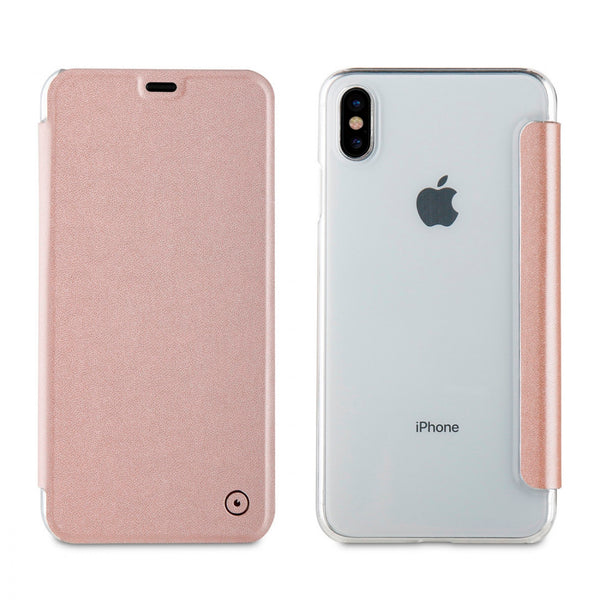 Funda Folio Muvit para Apple iPhone Xs Max oro rosa