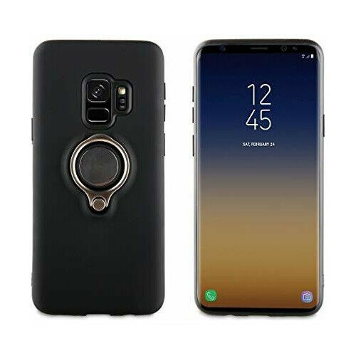 Funda Muvit ring magnetica para Samsung Galaxy S9 negra.