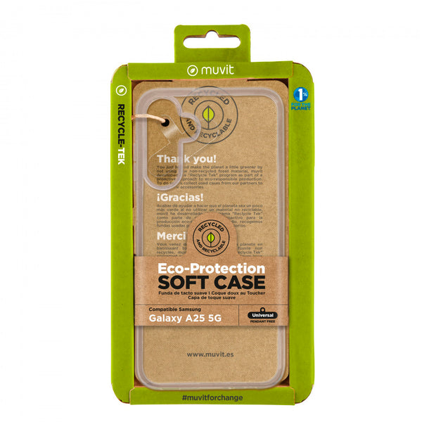 Funda Muvit for Change recycle-tek para Samsung Galaxy A25 5G transparente