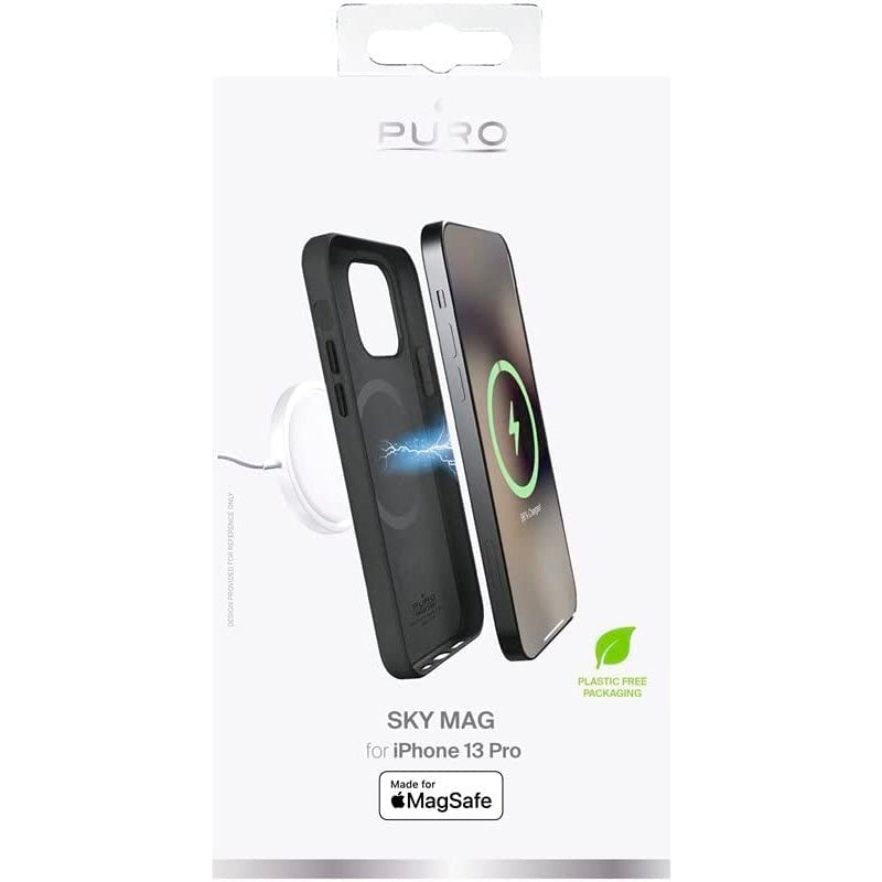 Funda PURO SKY MAG compatible para Apple iPhone 13 Pro negro