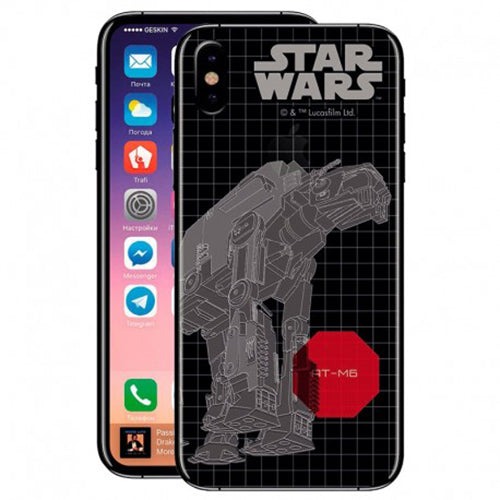 Carcasa Disney Star Wars AT-AT transparente para Apple iPhone X / XS.